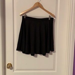Black mini skirt!